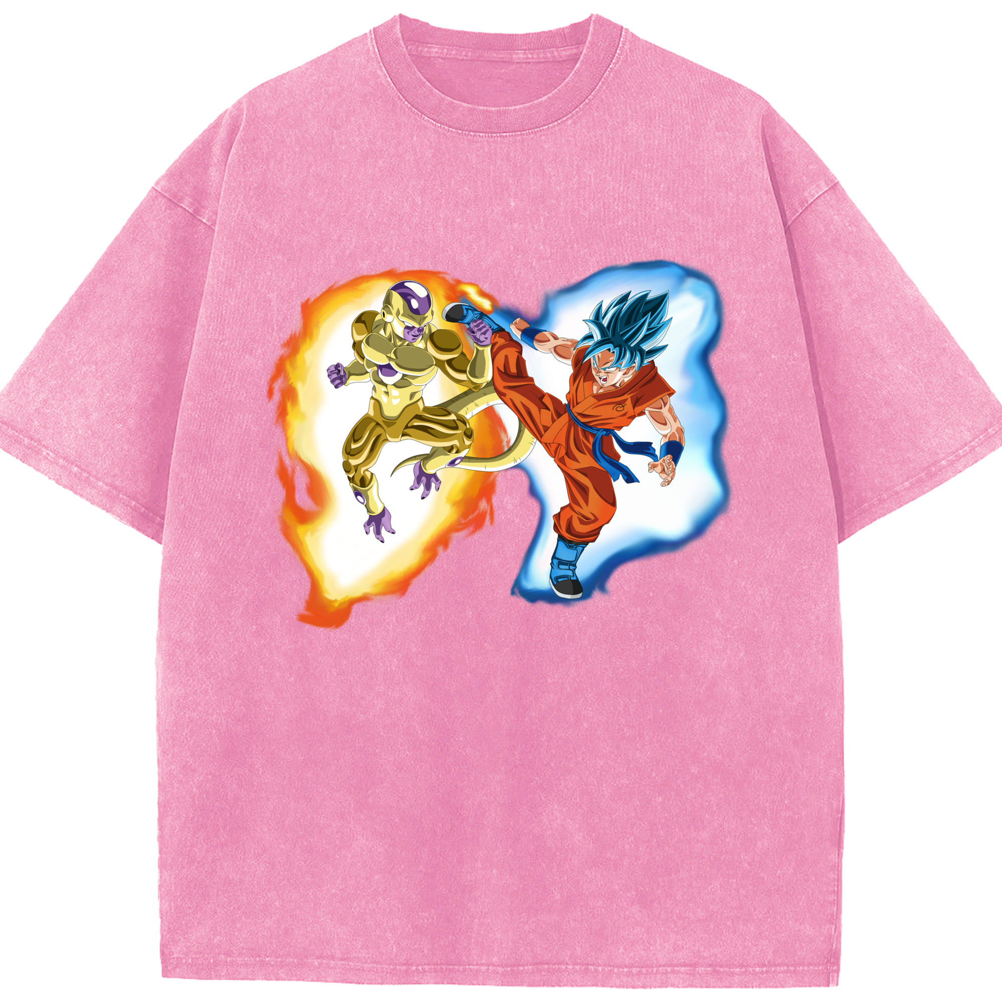 （画像用） ドラゴンボール フリーザ DRAGON BALL Frieza 綿100% ヴィンテージ風 半袖Tシャツ（フロントプリント）